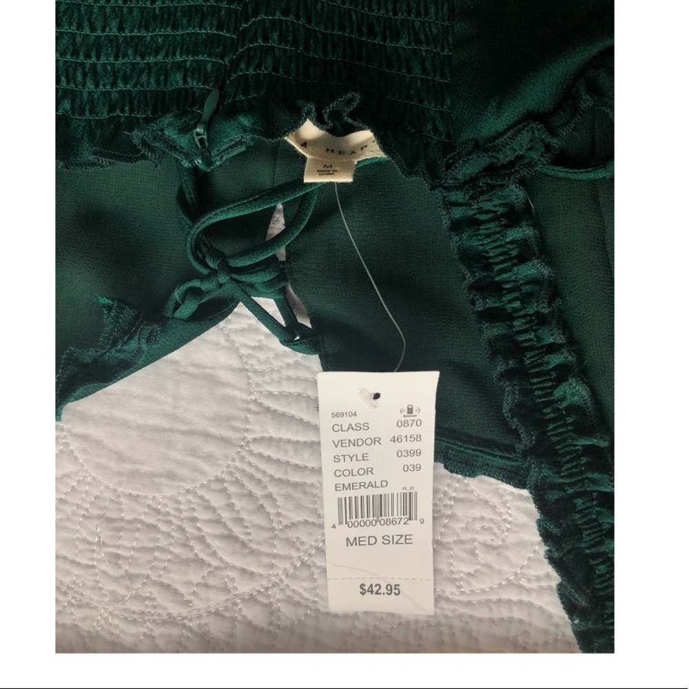 New satin emerald slip dress from pacsun
